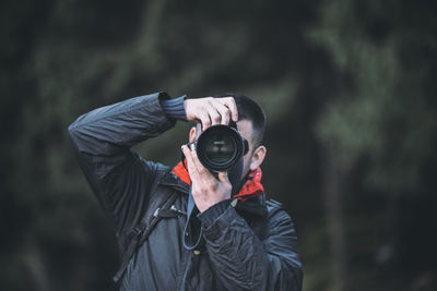 Man taking a photo