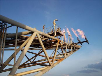 Amusement park against sky