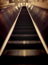 View of escalator