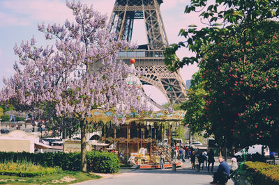 Person walking in park