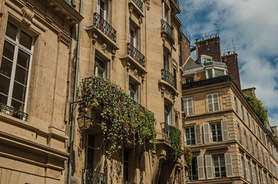 Low angle view of residential building