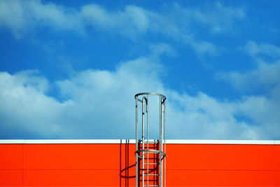 Factory against blue sky