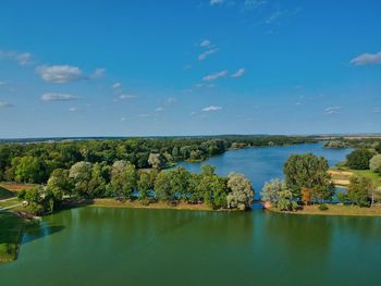 Scenic view of river against sky