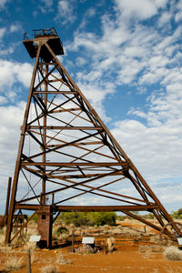 Low angle view of built structure against sky