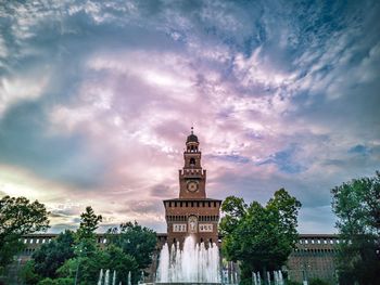 Low angle view of building against sky