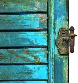 Close-up of wooden door