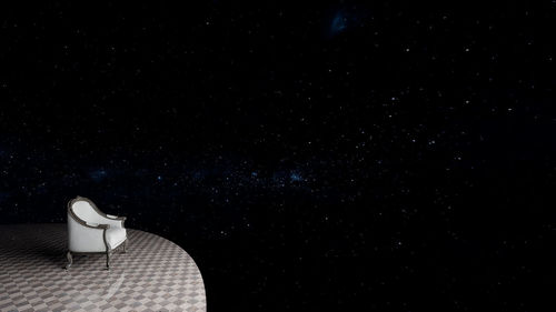 Low angle view of stars against sky at night
