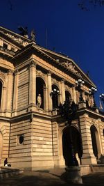 Low angle view of historic building against sky