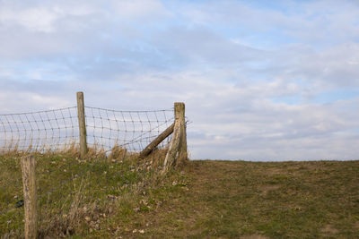 Field against sky