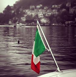 View of boats in water