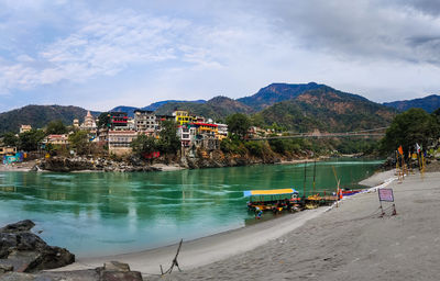 Scenic view of ganga river rishikesh india