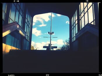 Low angle view of building against sky