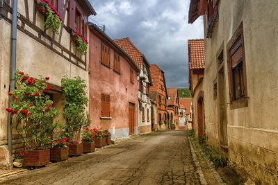 Street amidst buildings in town