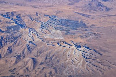 High angle view of dramatic landscape