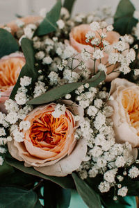 Close-up of rose bouquet