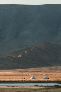 View of arid landscape