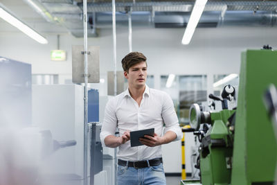 Young man using smart phone