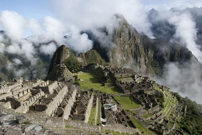 Panoramic view of mountain against sky