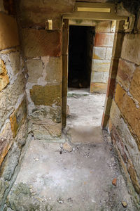 Entrance of abandoned building