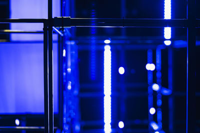 Defocused image of illuminated lights