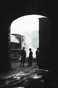 People walking on street