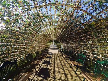 Empty walkway in park