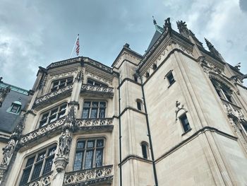 Low angle view of building against sky