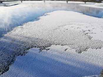 Close-up of water against sky