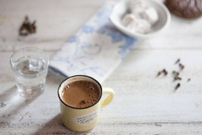 Close-up of drink on table