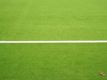 Full frame shot of empty soccer field