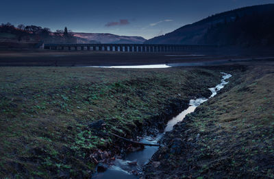 Bridge over river against sky