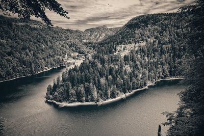 Scenic view of river against sky