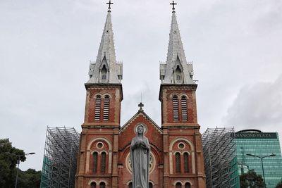 Low angle view of building against sky