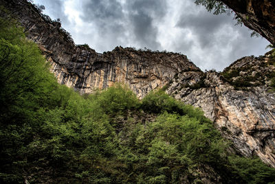 Scenic view of rocky mountains against sky