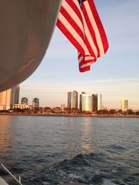 City skyline with waterfront