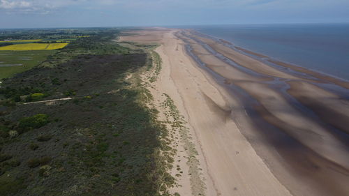 Panoramic view of beach against sky