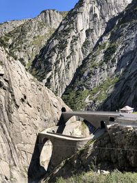 Gotthard pass in switzerland