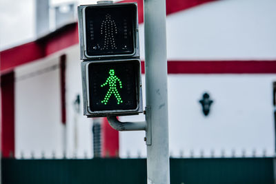 Close-up of road sign