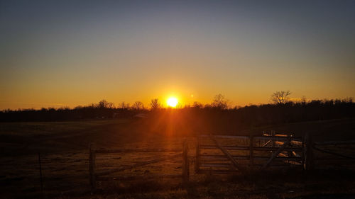 Scenic view of sunset