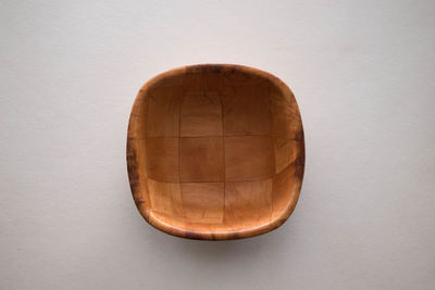 High angle view of electric lamp against white background