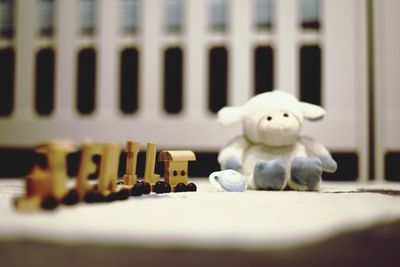 Close-up of stuffed toy on table