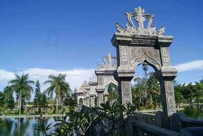 Low angle view of historical building