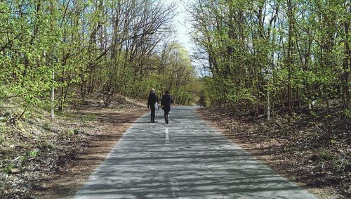 People walking on footpath