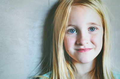 Close-up portrait of young woman