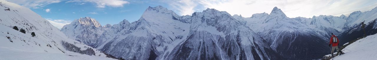 Panoramic view of landscape against sky