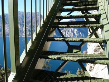 Low angle view of sea against sky