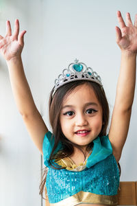 Portrait of a girl smiling