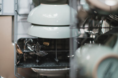 Close-up of machine in kitchen