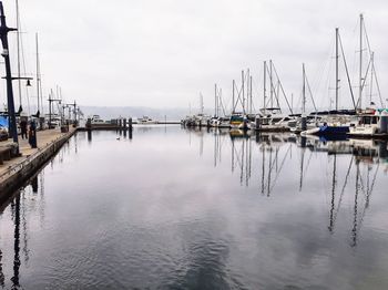 Boat dock, bremerton, wa, fog