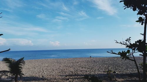 Scenic view of calm sea against sky